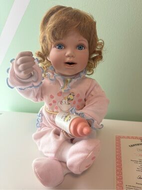 Baby Doll with Bottle - porcelain